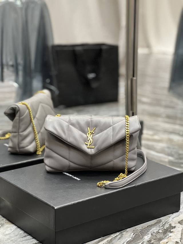 Gray With Gold Hardware _Mini Crossbody Bag Is Here! The Entire Bag Is Crafted F