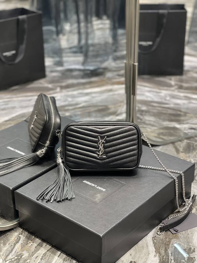 Black With Silver Buckle_ Premium Imported Cowhide Camera Bag, Zp Molded And Pat