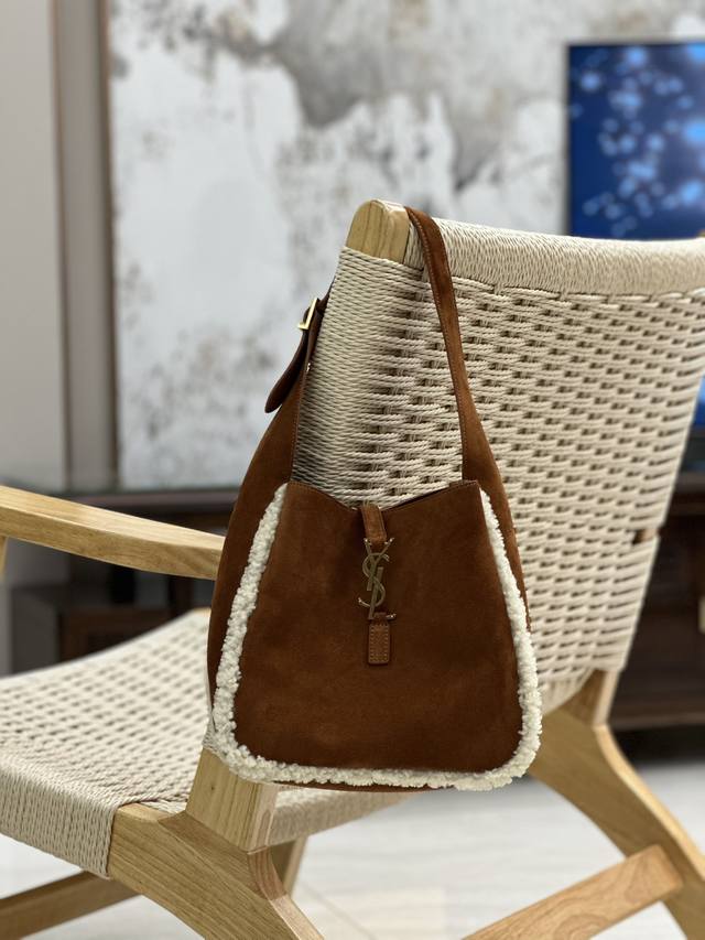 Genuine Leather, Earthy Yellow Suede Paired With Lamb's Wool Trim. 's Must-Have