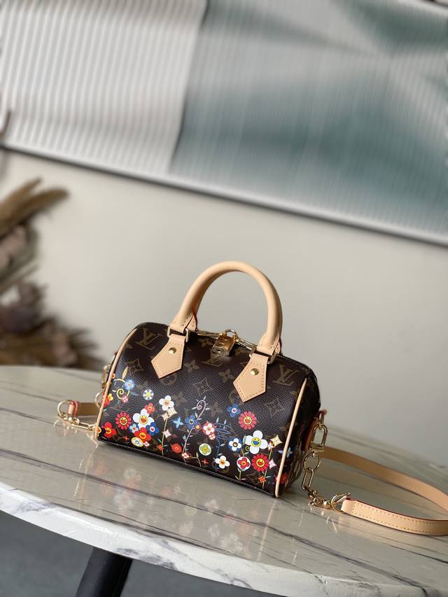 Top-Grade Original M14175 This Speedy Bandoulere 20 Handbag Combines Monogram Ca