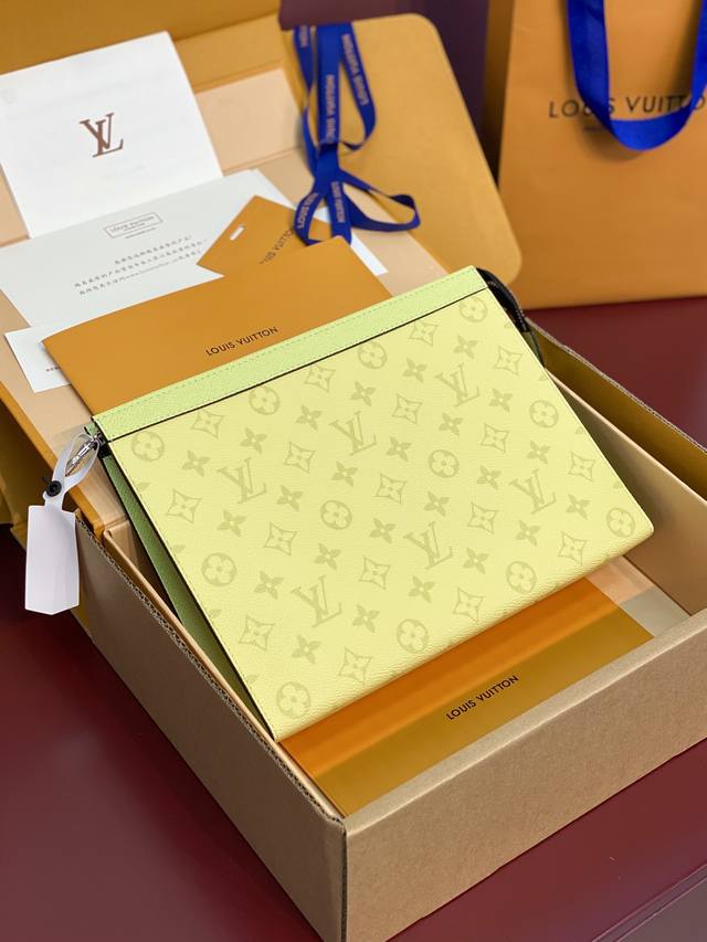 Upgraded Version M14011 Sky Yellow! This New Medium-Sized Pochette Voyage Handba