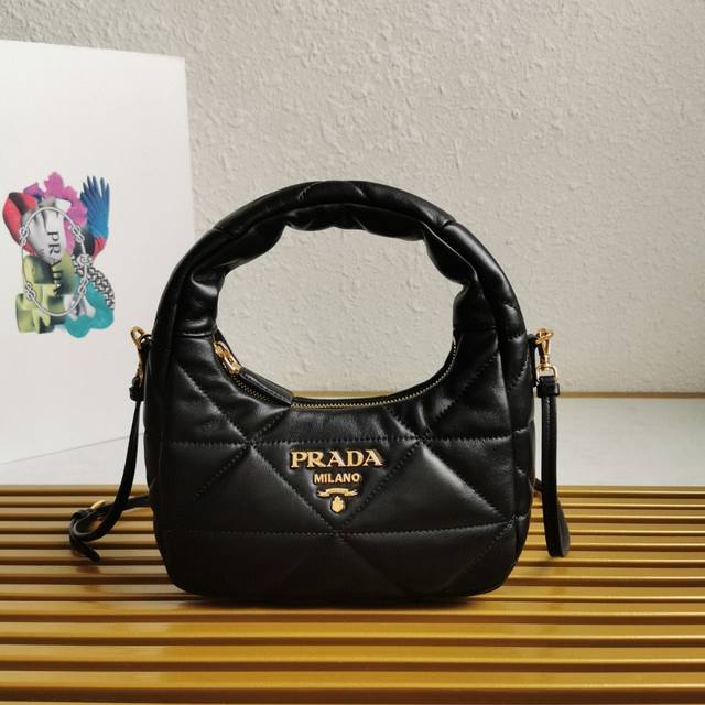 Top-Grade Original P-House Mini Hobo 1Ba384 Stitched This Mini Underarm Bag Is C