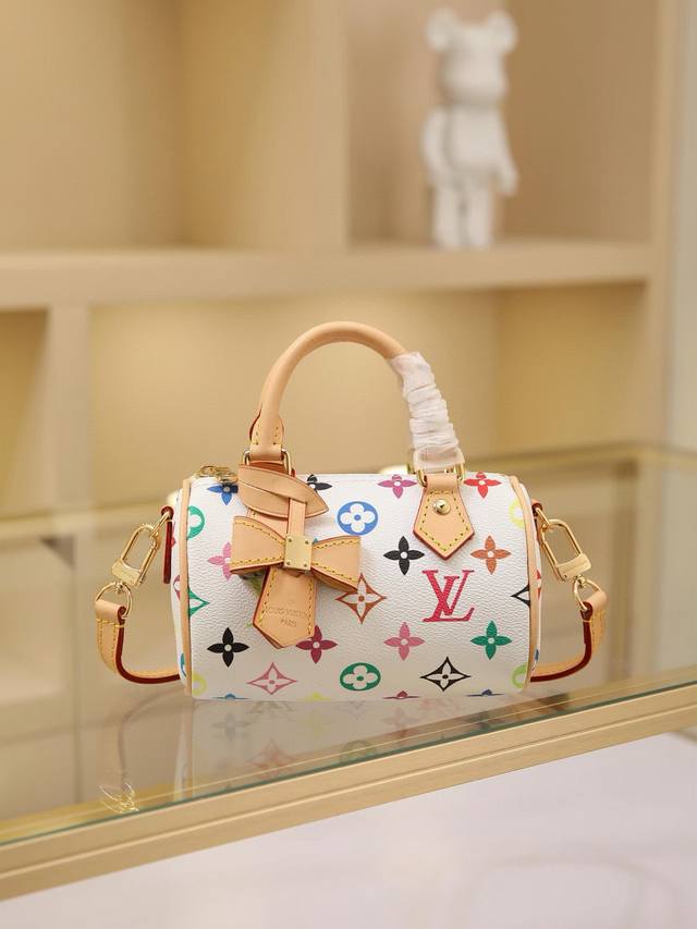 Top-Tier Original Code Chip Edition M13391 White Color This Nano Speedy Handbag