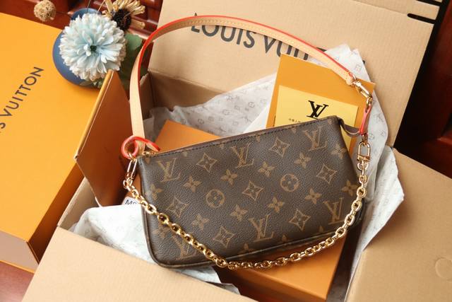M82766 Classic Monogram Pattern New Version Mahjong Bag Series Pochette Accessoi