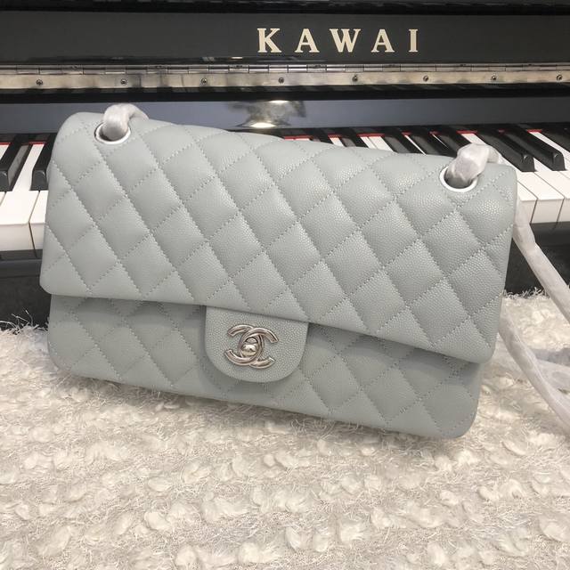 French High-End Custom-Made Chane1 Classic Flap Bag A01112 Caviar Reinterprets C