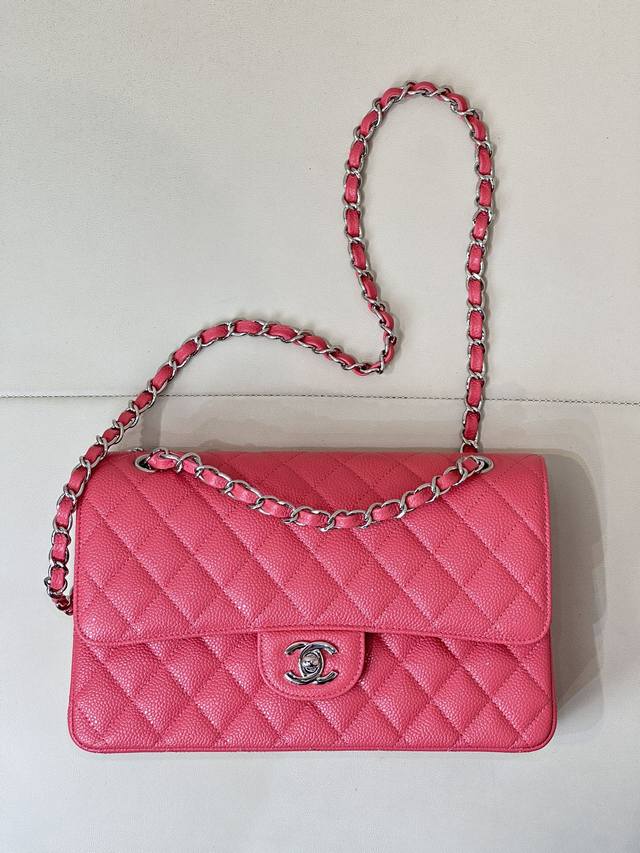 Bean Sand Pink Silver Buckle Medium