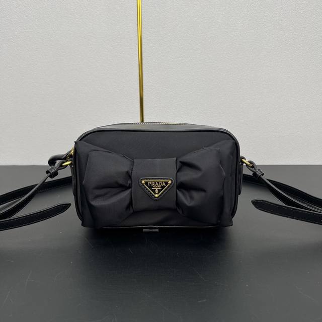 Bow 1Bc242 Shoulder Bag This Bow Shoulder Bag Is Crafted From Padded Nylon Fabri