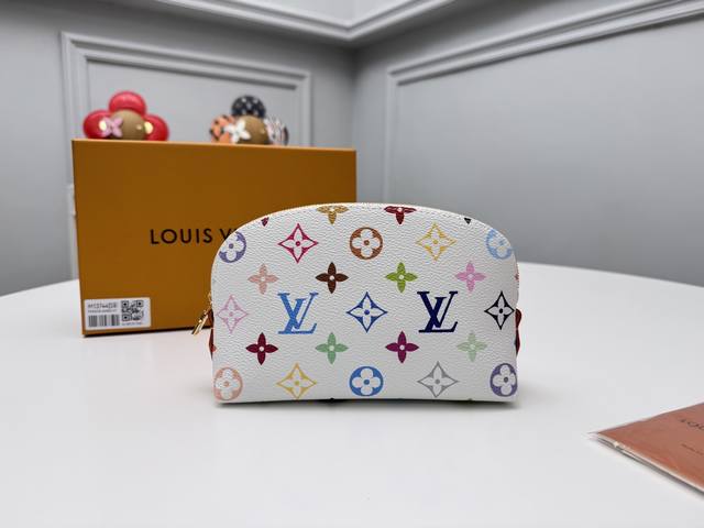 Authentic Grade Top-Tier Original M13744 White Color Makeup Bag This Monogram Pr