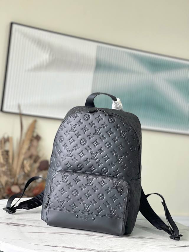 Top-Tier Original M46109 Racer Backpack In Monogram Shadow Leather, Embodying A