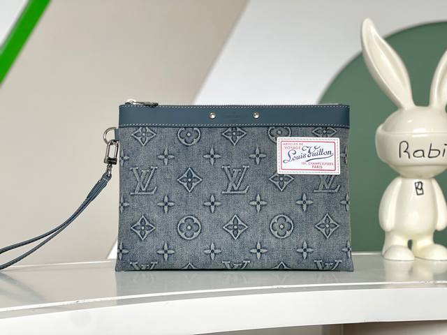 Top-Tier Authentic Pochette To-Go Handbag M82313 Denim Just Like 1970S Vintage J