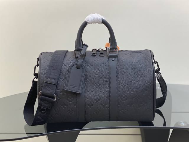 Top-Tier Authentic M22765 Black Full-Leather Travel Bag Series Keepall 35 Travel