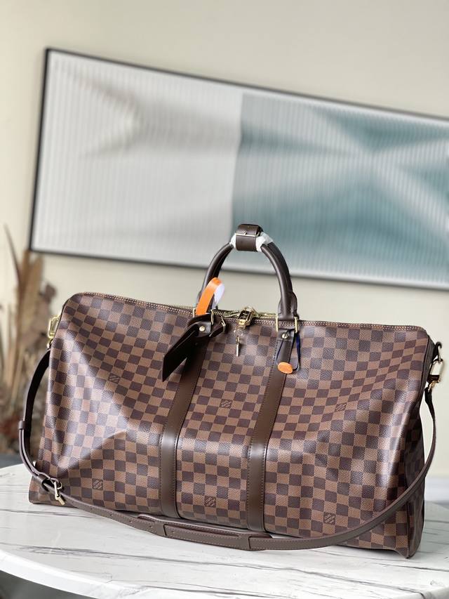 Top-Grade Original Factory M41428 Coffee Checkered Pattern, Spacious Capacity, A