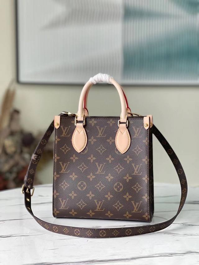 Top-Tier Original Factory M45847 Sac Plat Bb Handbag Combines Monogram Canvas An