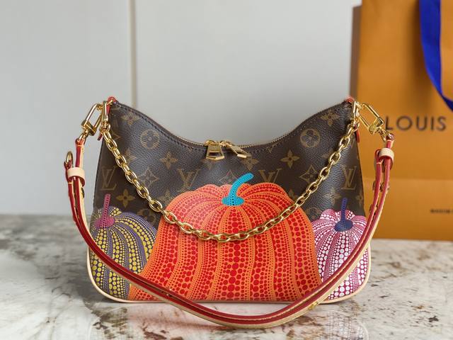 Top-Tier Original M46470 Vintage Pumpkin Screen-Printed Horn Bag Series Odeon Sm