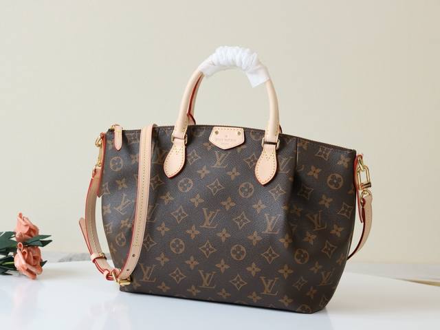 Top-Tier Original Factory M48813 Small Handbag With A Round Handle And Front Ple