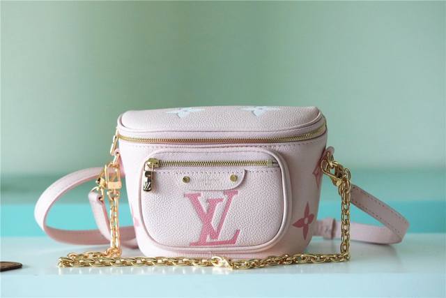 Top-Tier Original Factory M82208 White M82347 Pink This Mini Bumbag Handbag From