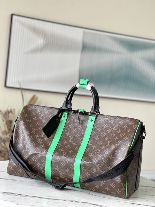 Top-Tier Original M46259 This Keepall Travel Bag Is Crafted From Monogram Macass
