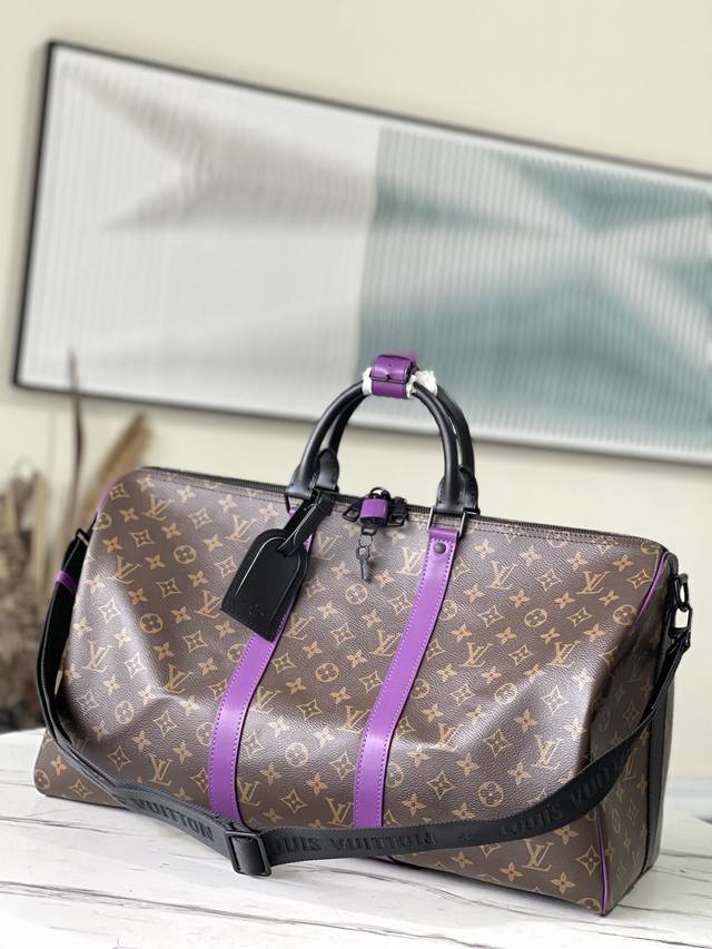 Top-Tier Authentic M46257 Summer, The Classic Keepall Travel Bag Is Adorned With