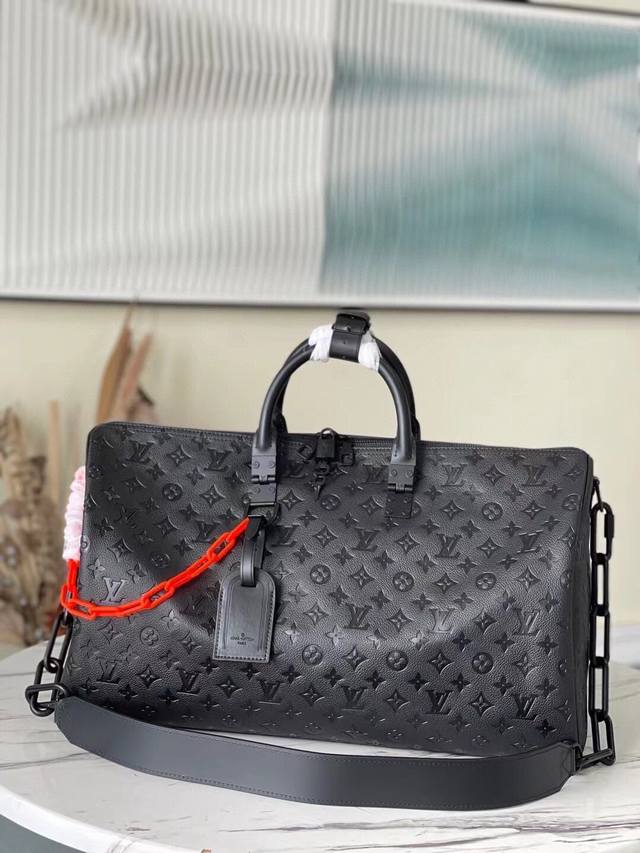 Top-Tier Original M44470 Full-Leather Embossed This Keepall Is Crafted From Soft