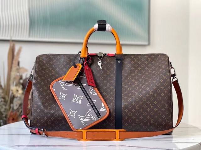 Top-Tier Original Factory M56856 Vintage Keepall Bandouliere Travel Bag The Patc