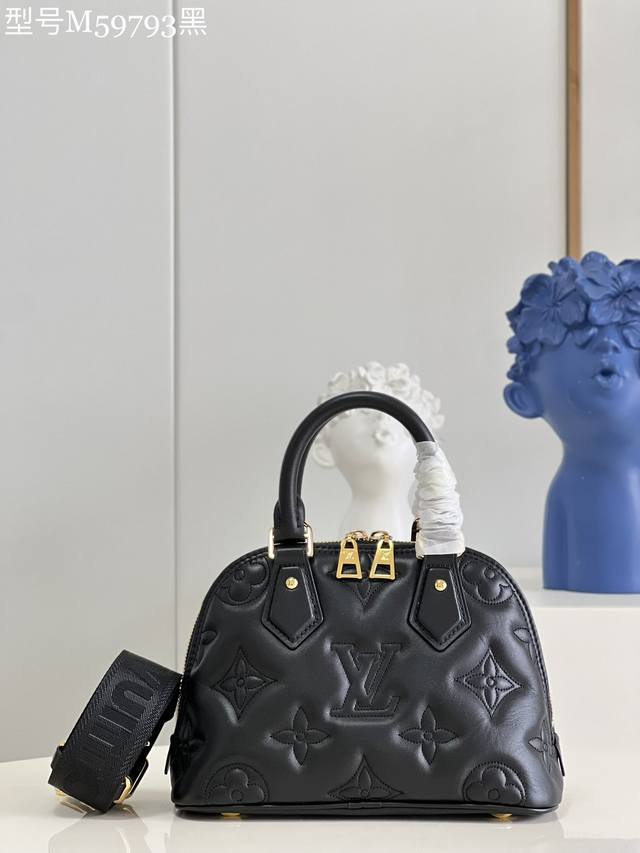 Top-Tier Authentic M59793 Black Alma Bb Handbag Draws Inspiration From The Art D