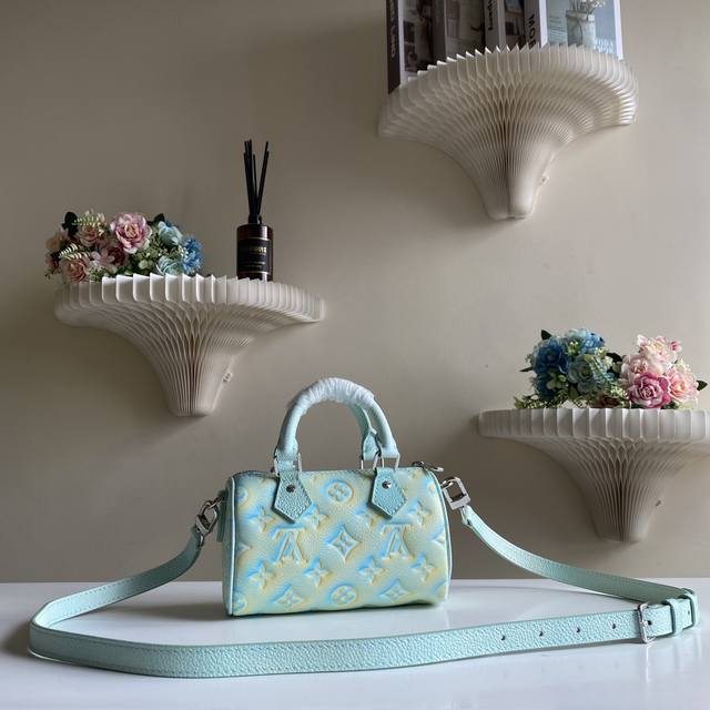 Top-Tier Original Factory Nano Speedy Mini Handbag M81625 Green This Nano Speedy