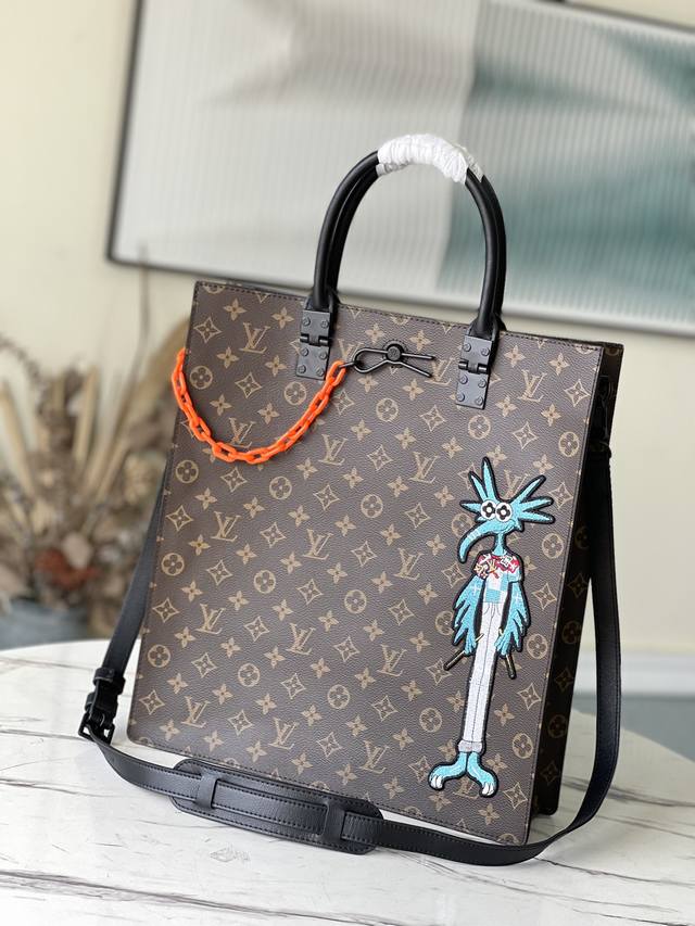 Top-Tier Authentic M45667 Sac Plat Messenger Bag Crafted From Monogram Canvas An