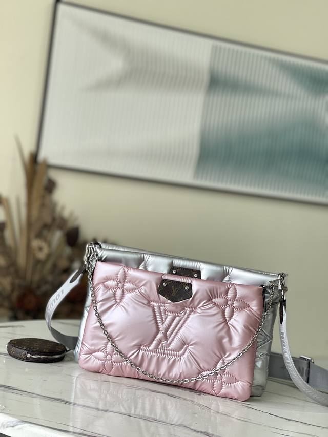 Top-Tier Original M21056 Silver Pink Maxi Multi Pochette Accessoires Handbag Mad