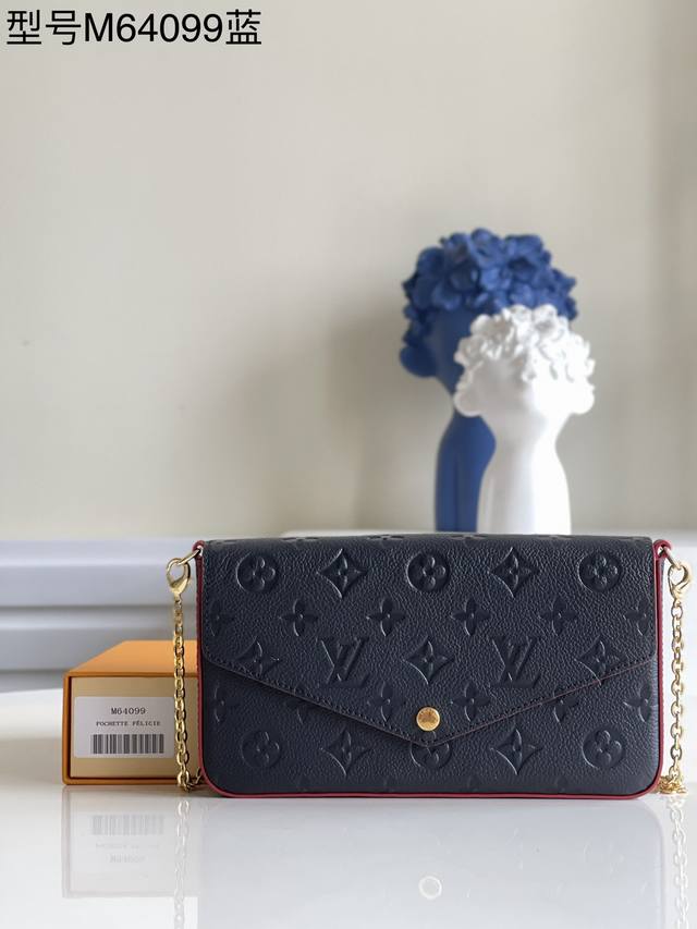 Top-Quality Authentic Piece, Exclusive Real-Life Photos M64099 Navy Blue M61276