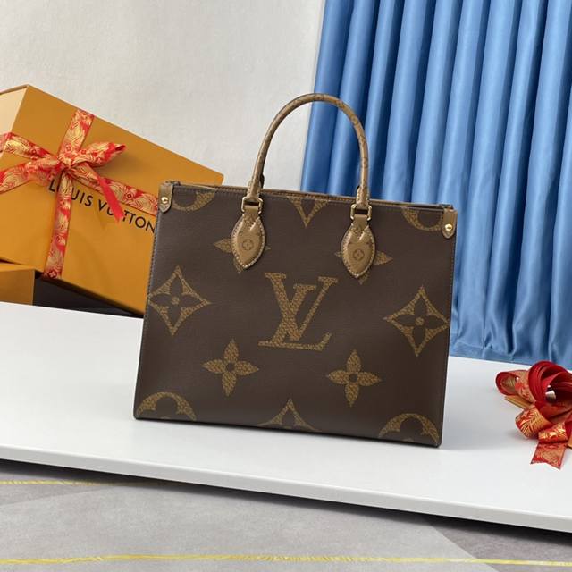 Top-Tier Authentic M45321 Exclusive Real-Shot! The Onthego Medium-Sized Handbag