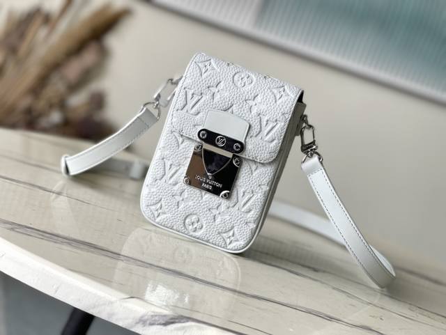 Top-Tier Original M82568 Gray S-Lock Vertical Mini Handbag With The Iconic S-Loc