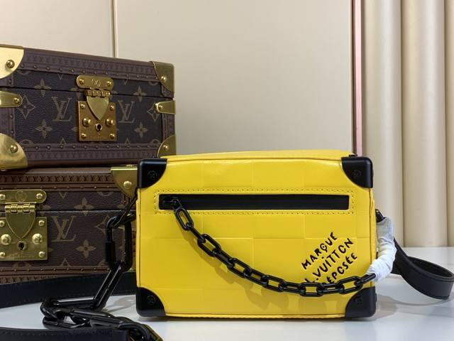Top-Tier Original Factory M83558 Yellow Checkered Embossed Pharrell Williams Dra