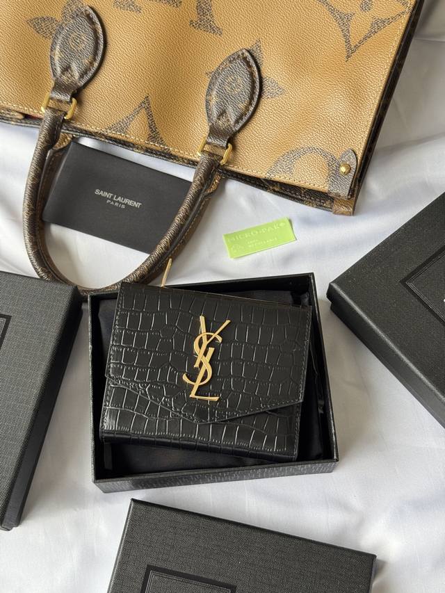 More Details Superbly Beautiful 2025 New Slp Tri-Fold Wallet In Crocodile Leathe