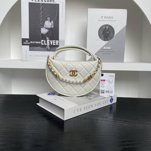 Chane125S Hula Hoop Pearl Edition A P5960 Crescent Bag Super Charming Mini Bag E