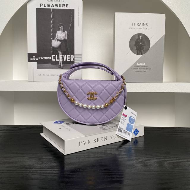 Chane125S Hula Hoop Pearl Edition A P5960 Crescent Bag Super Charming Mini Bag E