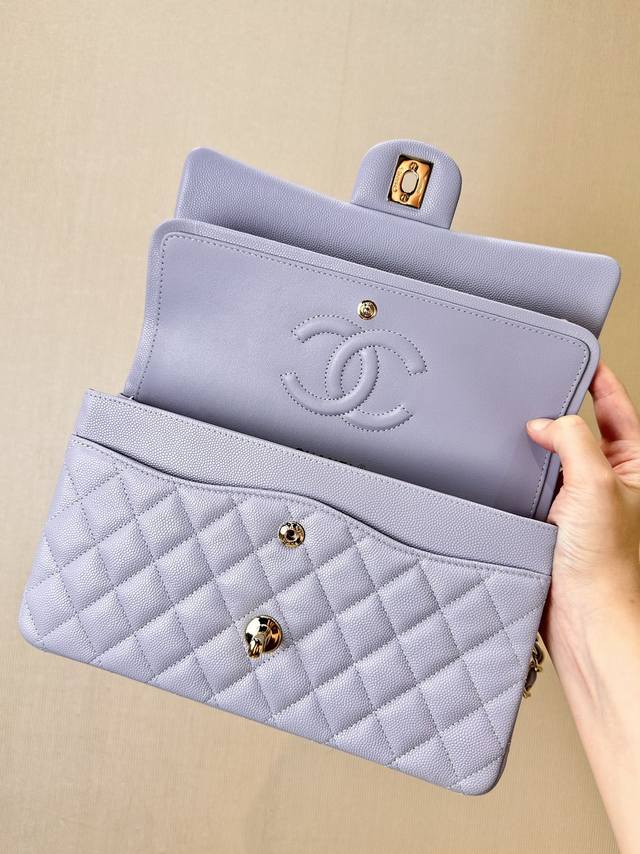Note The Caviar Leather On The Inner Flap, Which Highlights The Leather Quality.
