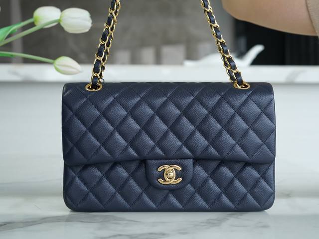 Original Factory-Made Alligator Texture, Medium Size, Deep Blue French Original