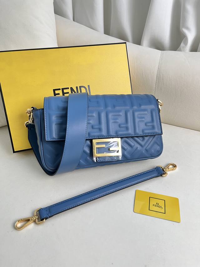 Blue Baguette Handbag Leather Handbag More Details Iconic Baguette Medium Handba
