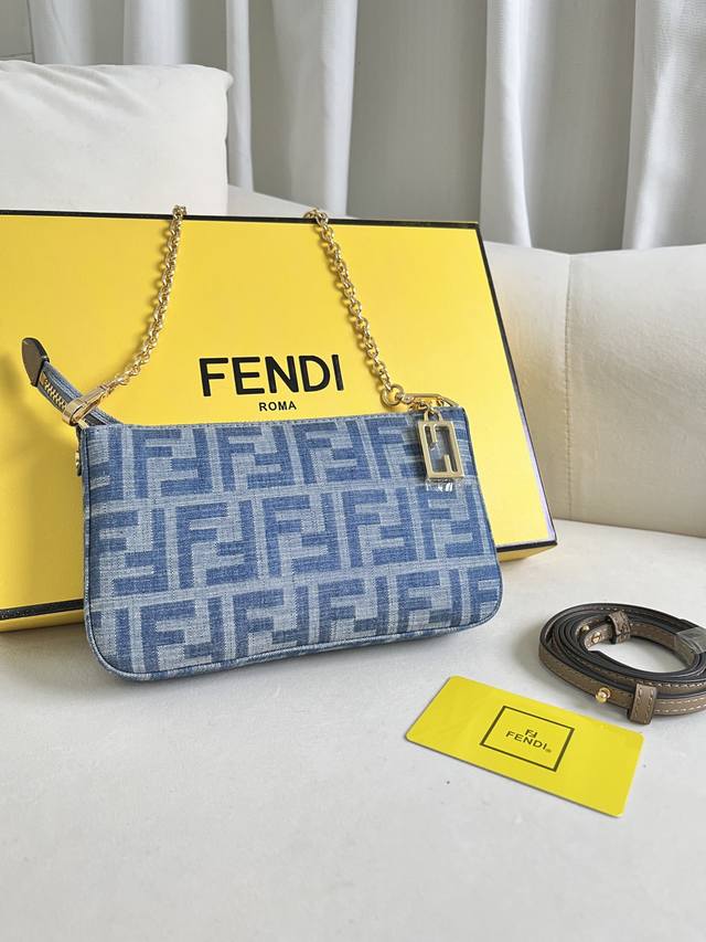 Denim Fendi's Classic Mahjong-Inspired Bag Is Here! A New Must-Have, It Comes Wi