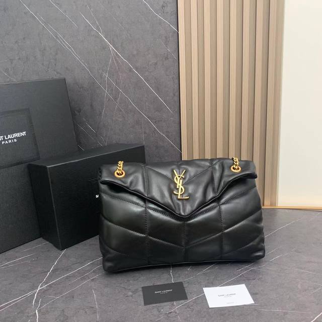 Medium 8822-Upgraded Version Loulou Puffer Quilted Lambskin Bag, Made From 100%