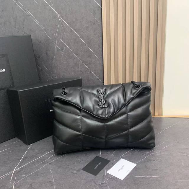 Large 8823 - Upgraded Loulou Puffer Quilted Lambskin Bag, Made From 100% Lambski