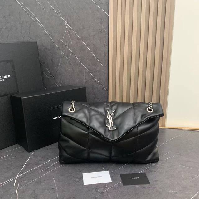Large 8823-Upgraded Version Loulou Puffer Quilted Lambskin Bag, Made From 100% L