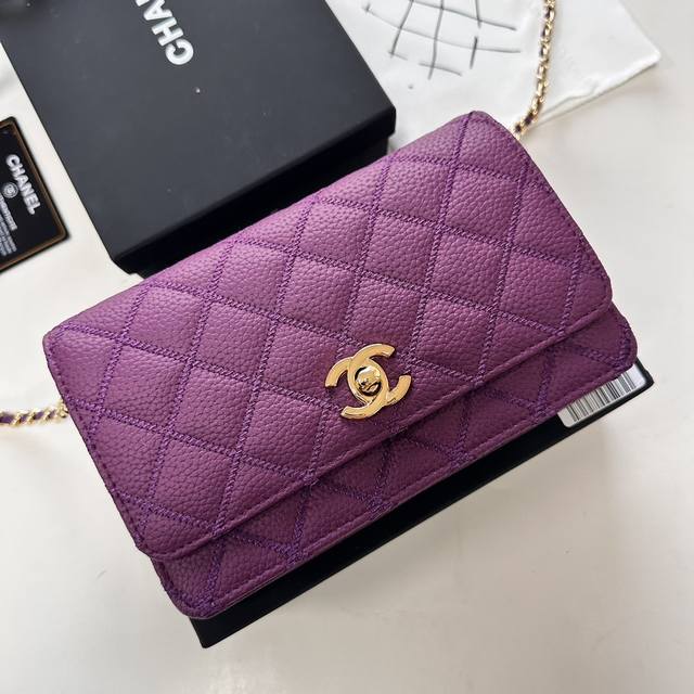 With Box 33814 Classic Lock Chanel Woc Classic Fortune Bag Can Be Worn Crossbody