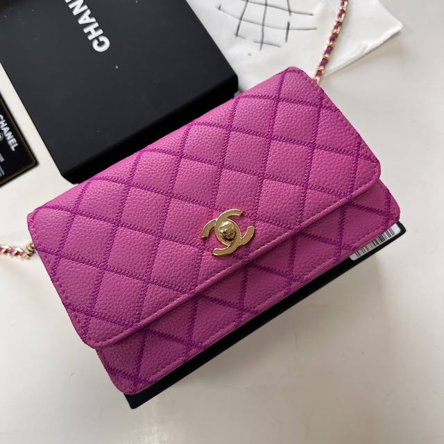 With Box 33814 Classic Lock Chanel Woc Classic Fortune Bag Can Be Worn Crossbody