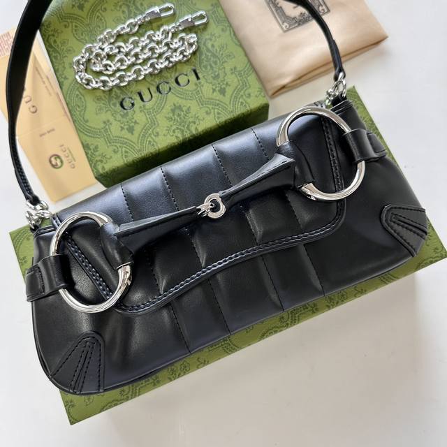 New Gucci Horsebit Chain Series Medium Shoulder Bag In Eight Colors, Authentic V