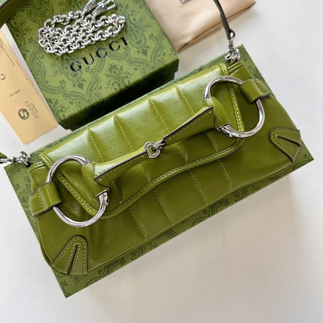 New Gucci Horsebit Chain Series Medium Shoulder Bag In 8 Colors - Authentic Vers