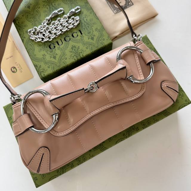 New Gucci Horsebit Chain Series Medium Shoulder Bag In Eight Colors - Authentic