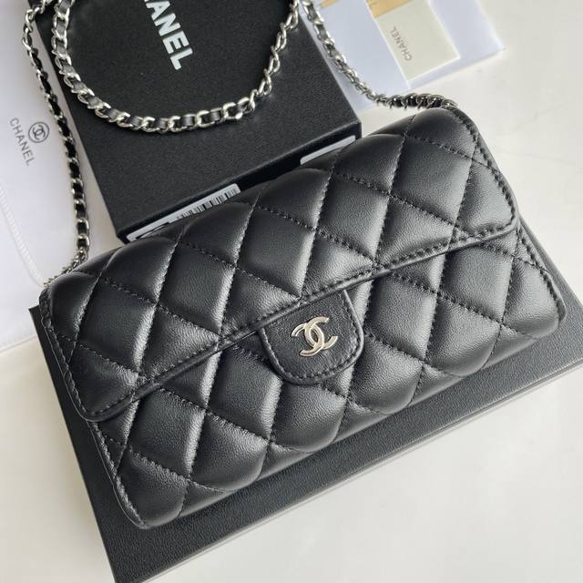 Chanel Chain Shoulder Crossbody Mini Bag, The Most Classic Diamond-Quilted Cavia