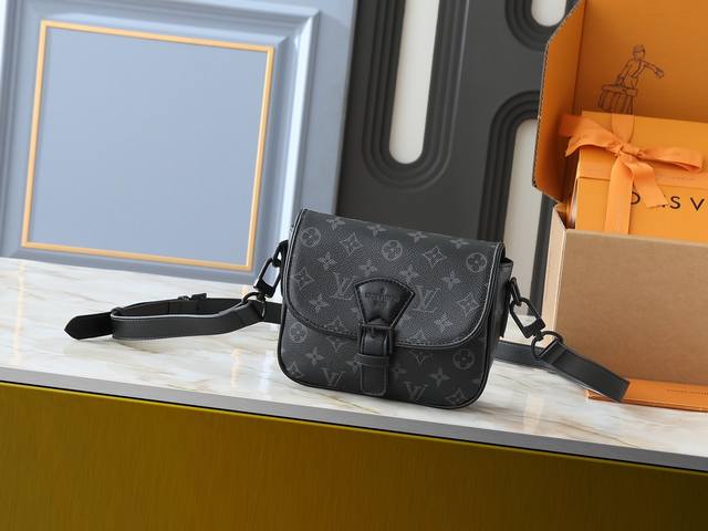 Upgraded Original Version M47060 Vintage Embossed Men's Messenger Bag Series Mon