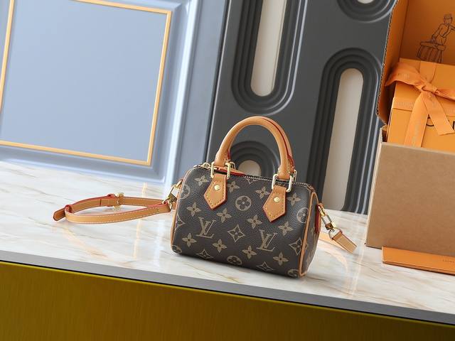 Upgraded Original M81085 Nano Speedy Handbag Condenses The Classic Speedy Handba